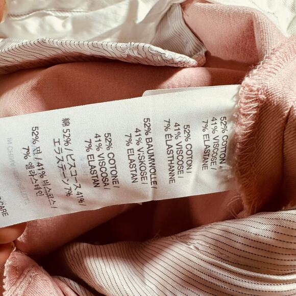 J. Crew Slim Stretch Chino Pants Women's Size 10 Pale Pink - Picture 4 of 6